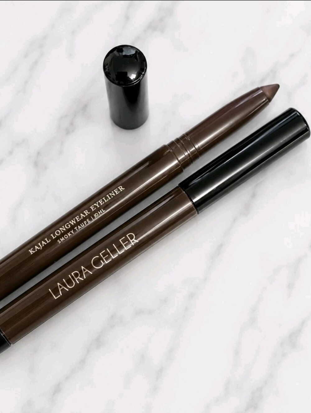 2 Laura Geller SMOKY TAUPE KOHL Kajal Longwear Eyeliners .049 oz each NWOB's